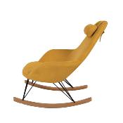 Rocking-chair jaune