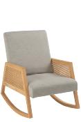 Chaise à bascule bois / gris